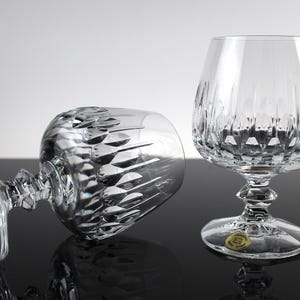 2 vintage cognac / brandy glasses noble bar cognac snifter 70s Christmas