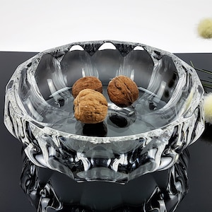 Crystal glass bowl Bowl made of 24% lead crystal Noble confectionery bowl Fruit bowl Vintage deco Home decor ibkas glass bowl Boho retro