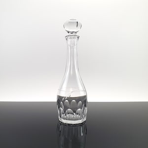 Vintage crystal glass carafe / decanter / crystal bottle whiskey cognac wine liqueur Shabby Boho Christmas