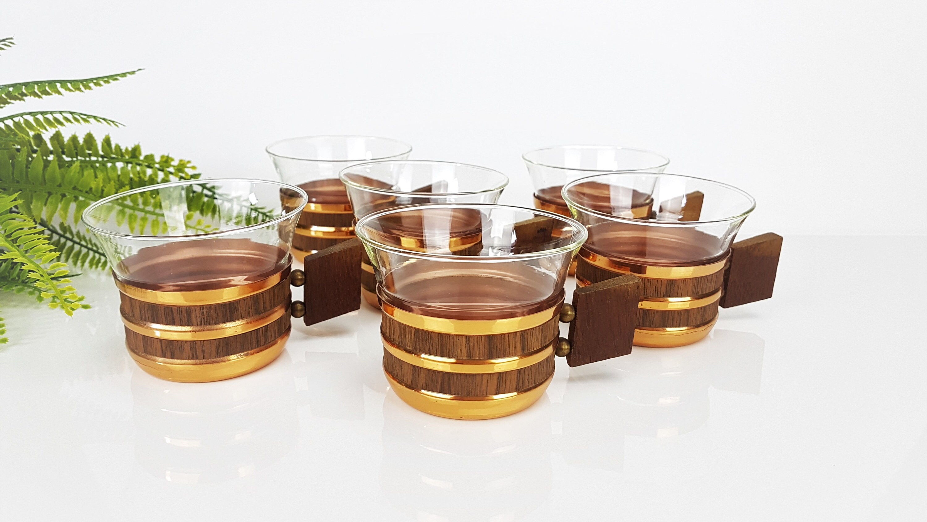 6 Vintage Tea Glasses / Tea Cups / Tea Service 50s / 60s Tea Etsy