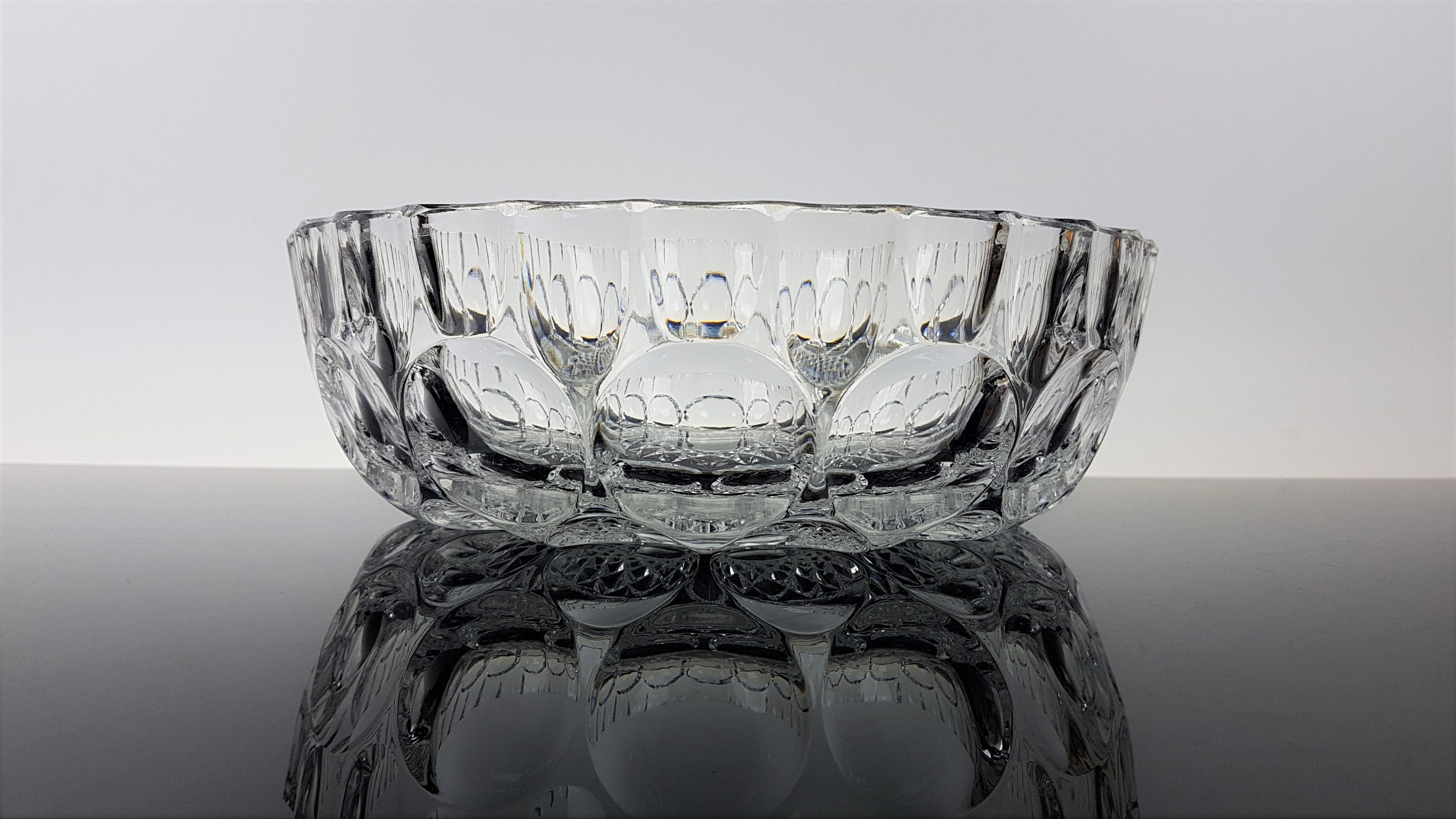 ヴィンテージ クリスタル ガラス ボウル ボウル 24% 鉛クリスタル高貴