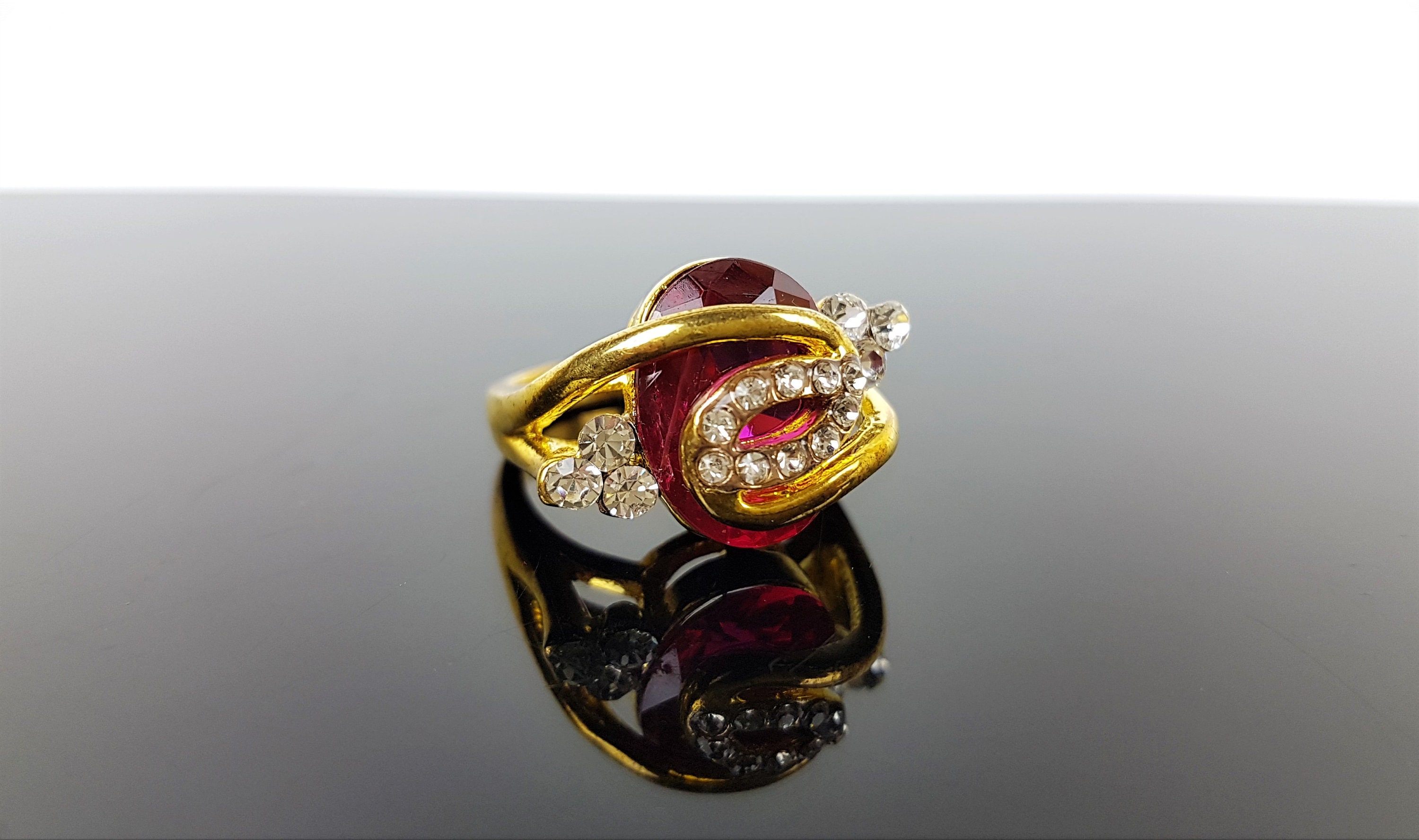 Bague Fantaisie Vintage - Taille 51 - Bijou Rétro Chic