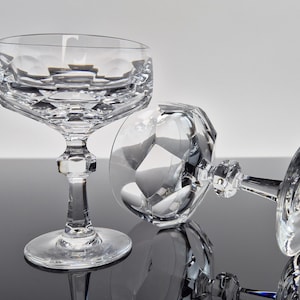2 noble vintage liqueur glasses made of crystal / lead crystal festival glasses crystal glasses Nachtmann 70s Christmas