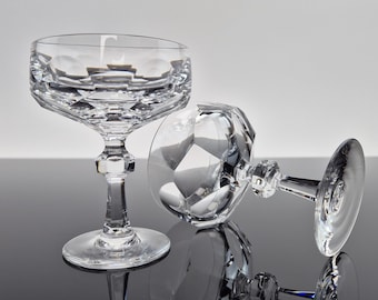 2 noble vintage liqueur glasses made of crystal / lead crystal festival glasses crystal glasses Nachtmann 70s Christmas