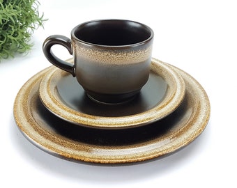 Coffee Set / Breakfast Place Setting / Coffee Cup / Ceramic Tea Cup / Stoneware by Season Stoneware Boho Style Folk Bohemian