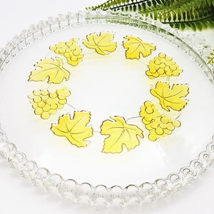 Noble cake plate cake plate cake plate by Walther Glas Art Deco style yellow glass plate ibkas candle plate 60s / 70s