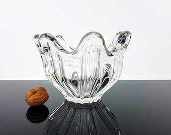 Vintage crystal bowl noble fruit bowl confectionery bowl decoration home decor ibkas glass bowl