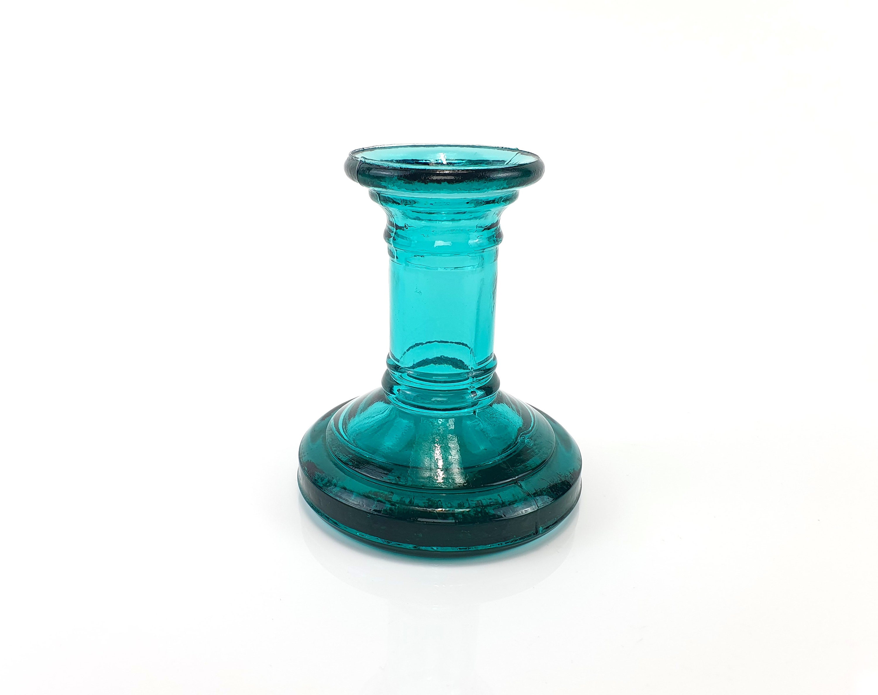 ヴィンテージ キャンドルホルダー ガラス燭台 ヴィンテージ キャンドルホルダー ガラス燭台