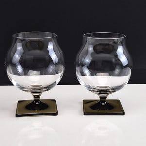 2 large ROSENTHAL cognac / brandy glasses noble bar cognac snifter 50s Snifter Mid Century