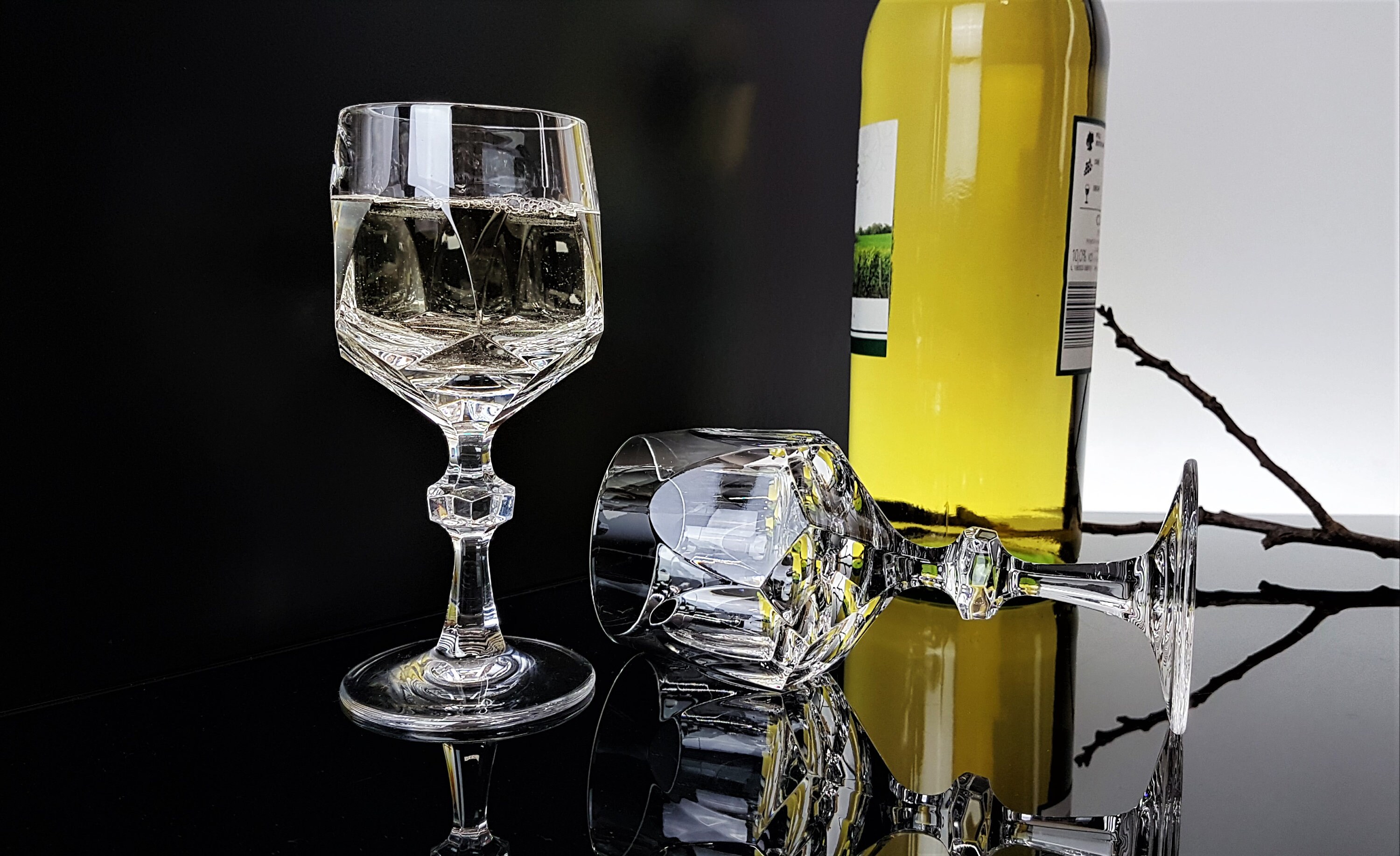 Verres à vin Nachtmann vintage en cristal au plomb, Accessoires de bar canneberges, Set de 4 - France