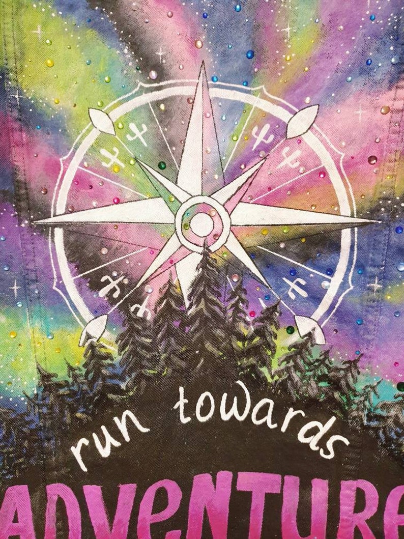 Hand Painted Jacket Custom Jacket Gift for Traveller Runner Etsy UK