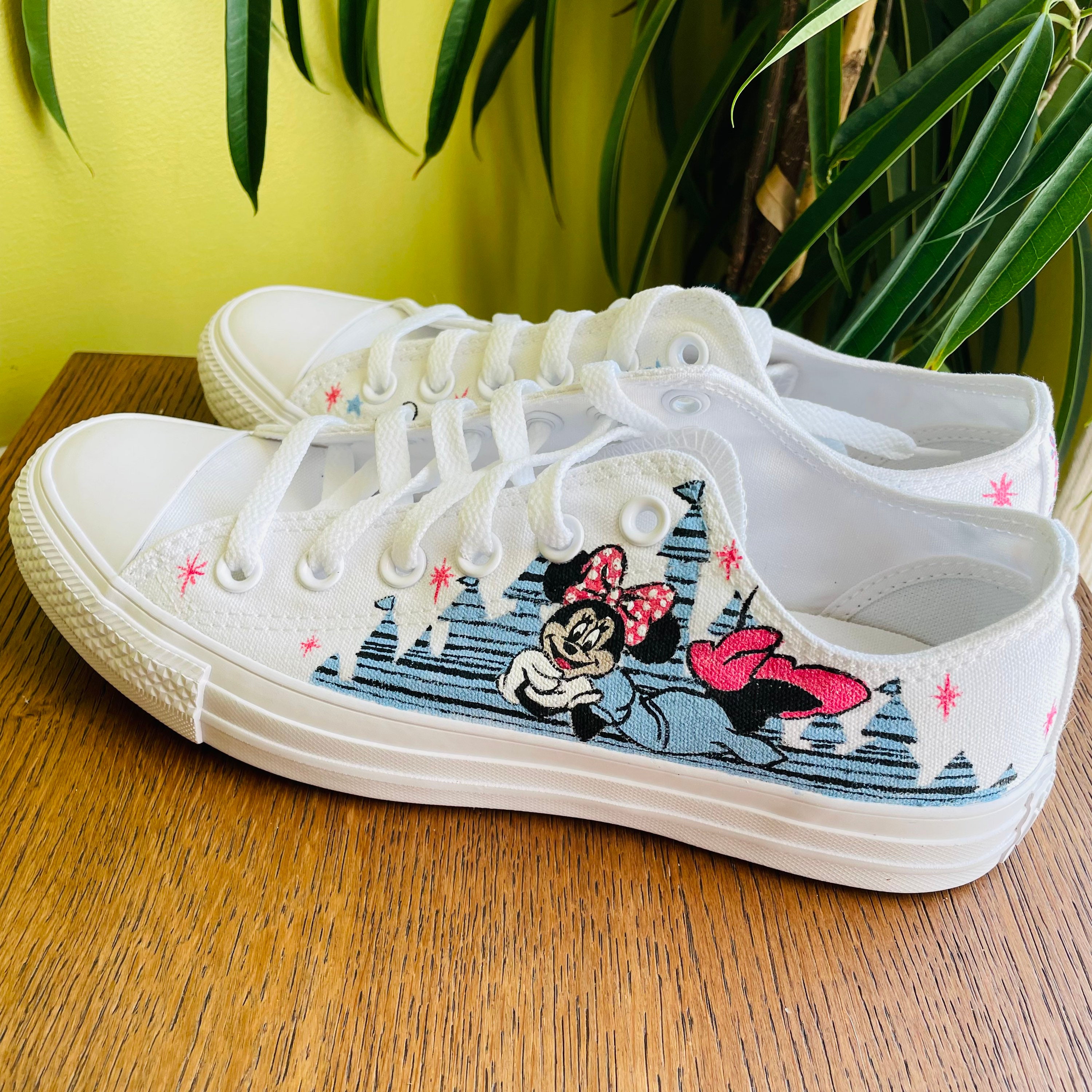 Custom Painted Converse Vans Customized Shoes Trainers 