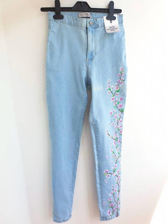 【THE MUSEUM VISITOR】HAND PAINTED DENIM PANTS THE MUSEUM VISITOR