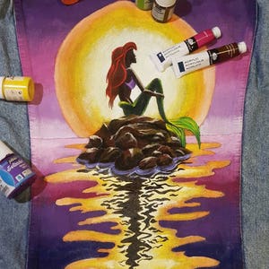 Custom painted denim jacket, Christmas present, painted jacket, Levis jacket painted, Marmaid Personalised denim jacket, Present for her/him