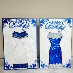 Happy Birthday Boutique Package Dress in Blue and White