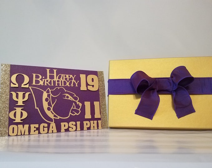 Omega Psi Phi Birthday Card Boutique Package