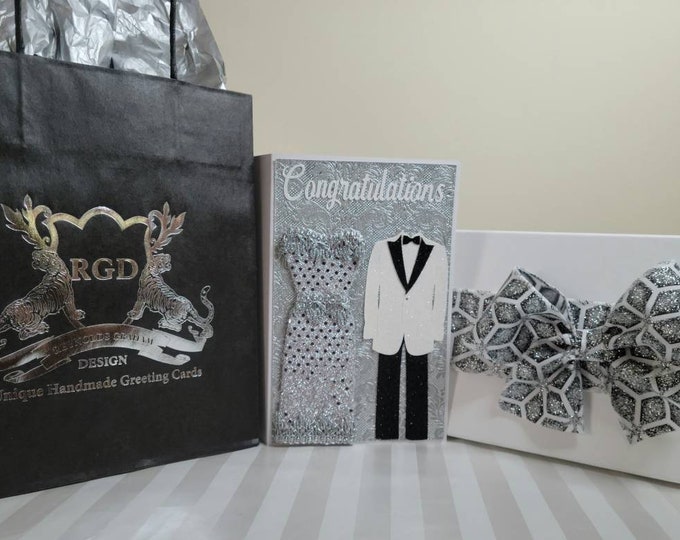 Congratulations Wedding Boutique Package in Silver and White