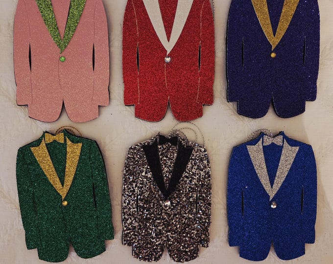 Handcrafted Tuxedo Ornaments