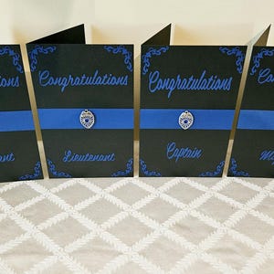 Herzlichen Glückwunsch Sergeant, Lieutenant, Captain oder Major Polizeikarte