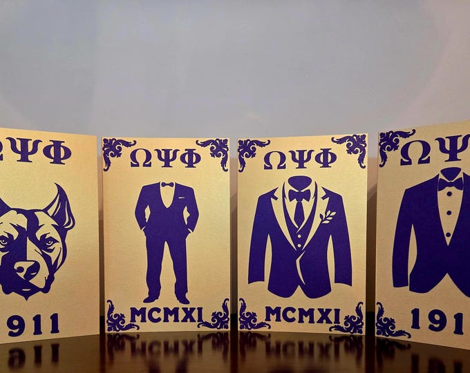 Omega Psi Phi 1911 Cards