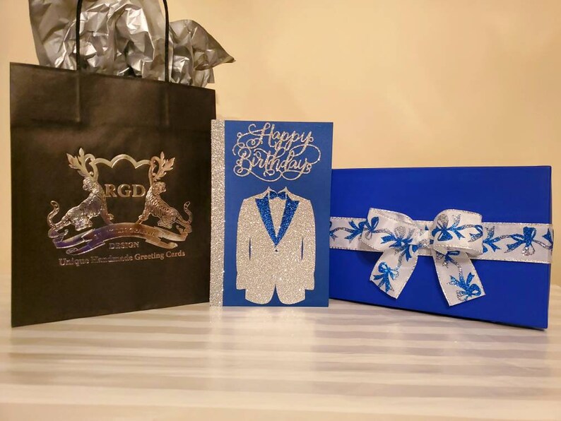 Navy and Silver Birthday Boutique Package