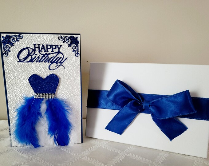 Happy Birthday Boutique Package in Blue and White