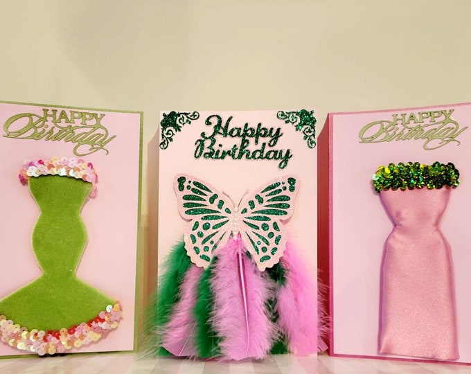 Happy Birthday Boutique Package in Pink and Green