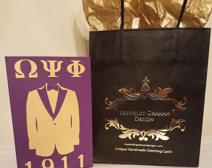 Omega Psi Phi Tuxedo Card