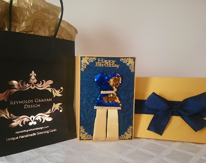 Happy Birthday Boutique Package in Blue and Gold
