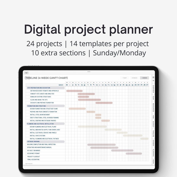 Goodnotes Project Management Templates