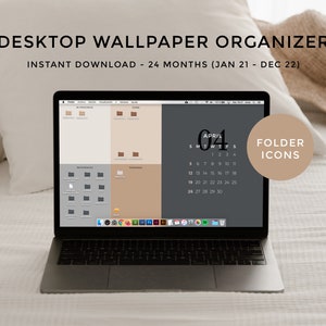 Desktop Wallpaper Organizer For Students Minimalist Wallpaper Etsy desktop wallpaper organizer for