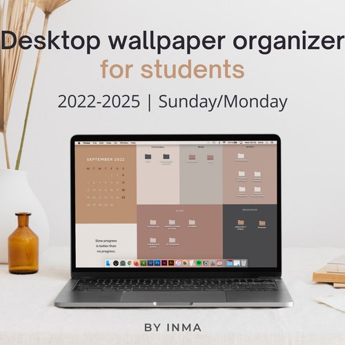 Desktop Wallpaper Organizer for Students. Minimalist Wallpaper - Etsy Australia Desktop Wallpaper Organizer for Students. Minimalist Wallpaper - Etsy Australia