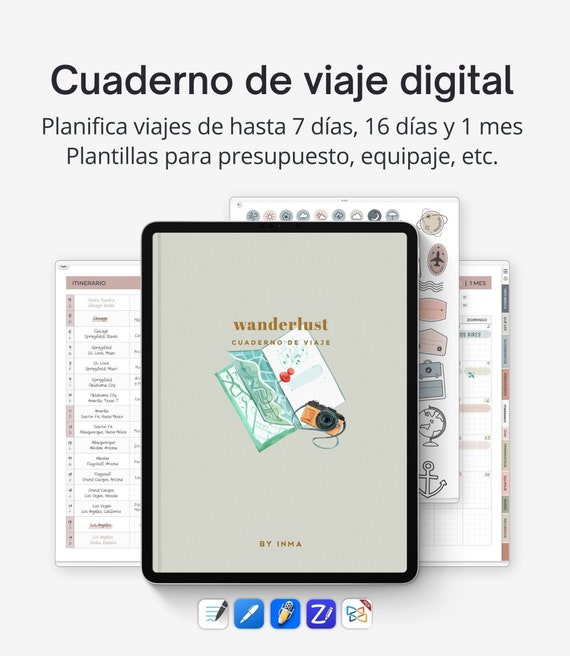 Agenda digital 2024 sencilla - Planificador para iPad - BY INMA – By Inma