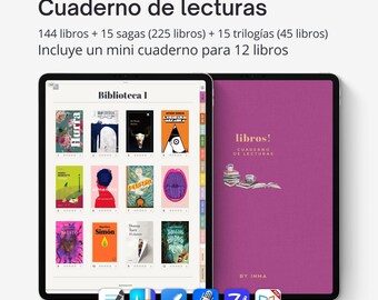 Spanish Digital Reading Journal: Goodnotes Book Tracker (Digital Download)