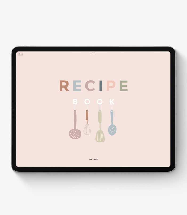 Digital Recipe Journal Goodnotes Recipe Book for Ipad Etsy