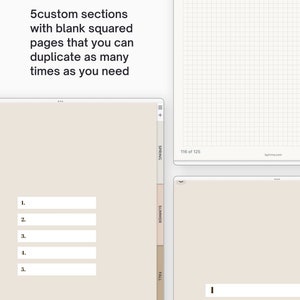 Capsule wardrobe planner for iPad, Digital outfit planner for Goodnotes with hyperlinks, 4-seasons and 1-year planner versions included image 7