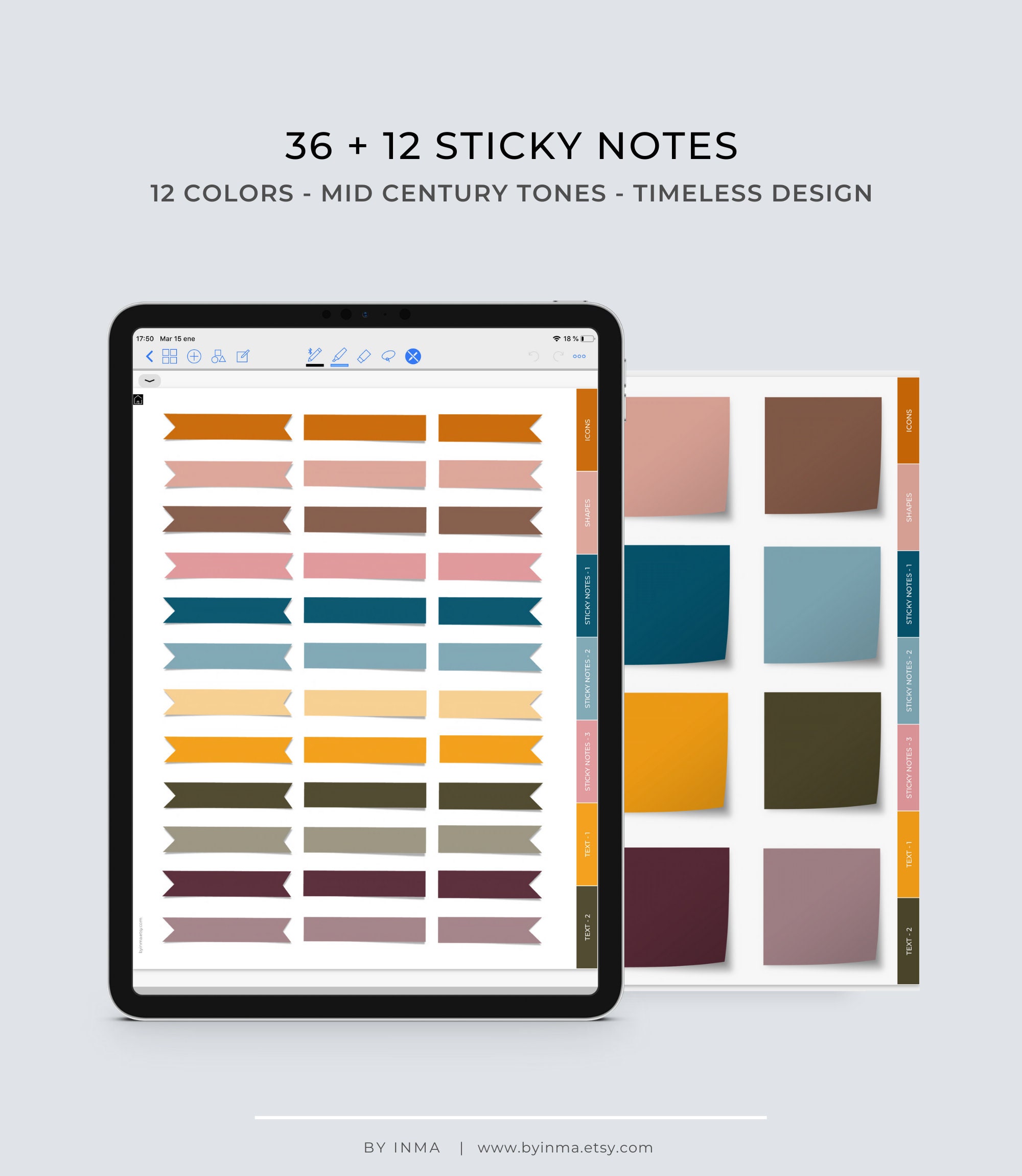 Digital Sticker Album for Goodnotes Notability and Noteshelf. - Etsy