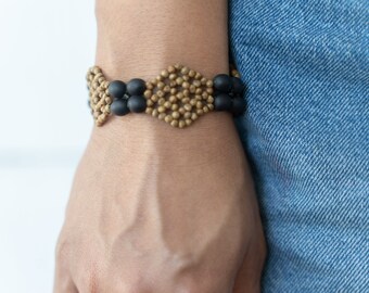 Amazon Seed Bracelet / Woven Seed Bracelet / Natural Bracelet / Ecuador Bracelet