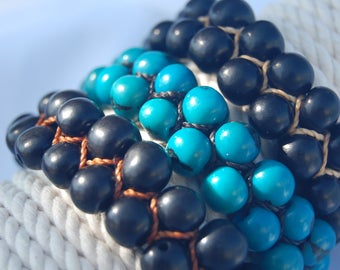 Colored Acai Seed Bracelets- Multiple Colors Available / Acai Bracelet / Acai Jewelry / Seed Bracelet