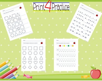 Pattern Practice, pattern worksheets, practice worksheets, kindergarten worksheets, pre-k worksheets, patterns, worksheets, practice