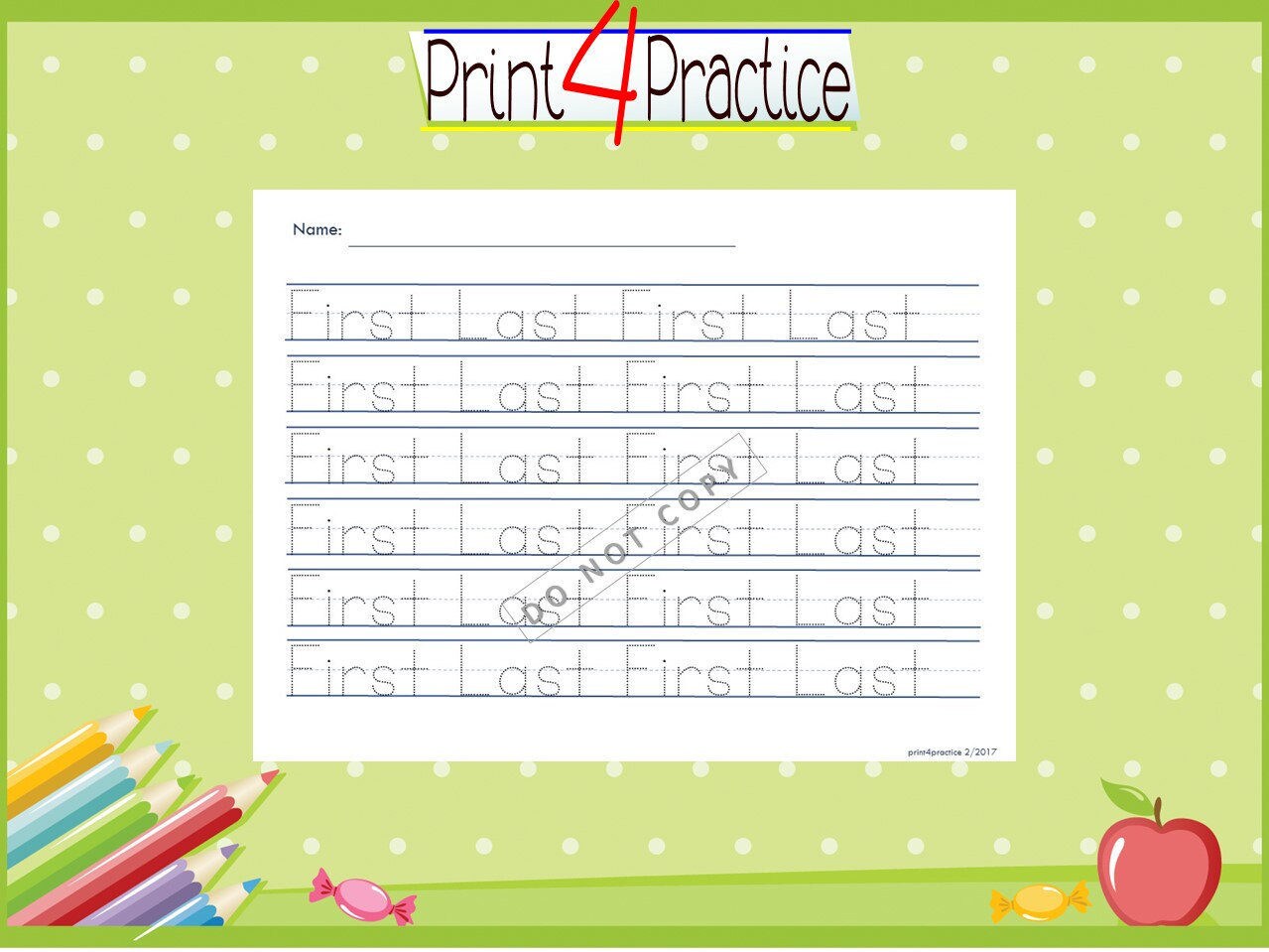custom name worksheet name tracing page learn to write etsy