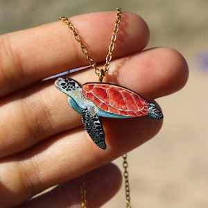 Green turtle jewelry online