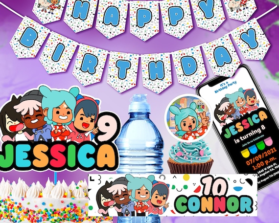 Awsome Toca Life World Birthday Invitation - oscarsitosroom