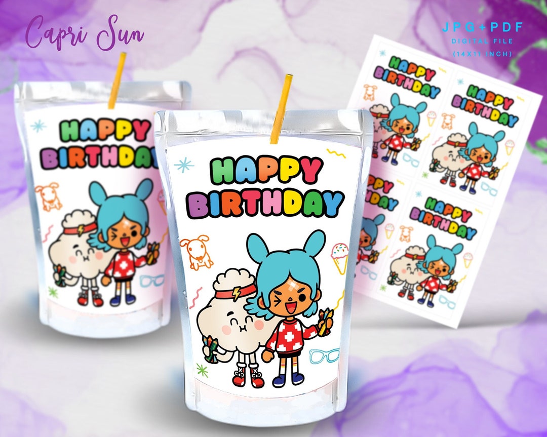 Toca Boca life labels toppers Printable IMAGES labels | Toca Boca Party  Toppers | Birthday Party Tags Instant Download FILE IMAGES