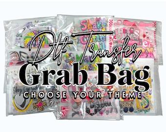 DTF Grab Bag, DTF Transfer Ready For Press Bundle, Direct To Film Grab Bag, DTF Print, Dtf Bundle, Heat Transfer, Mystery Bundle, Bulk Dtf