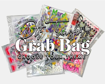 DTF Grab Bag | Mystery Bundle 5, 10, 15 or 20 Full Color Transfers | Choose Your Theme, Heat Transfers, Direct to Film, Iron-On Designs