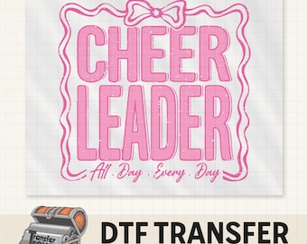Cheerleader All day every day DTF Transfer | Heat Transfer for T-shirts, Hoodies, Tote Bags | Vibrant, Easy to Apply