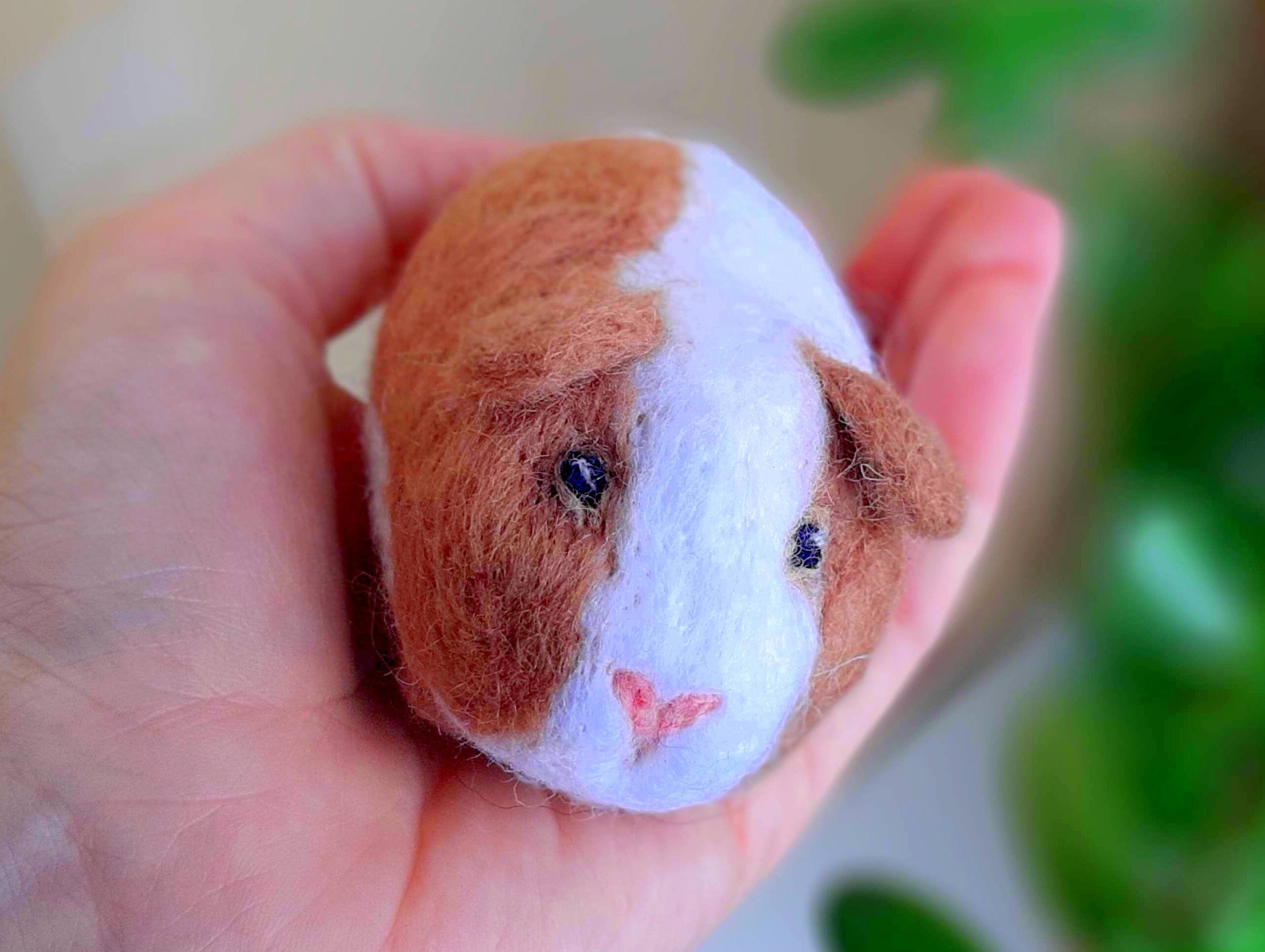 GUINEA PIG ornament Needle felt stuffed animals Guinea pig Etsy
