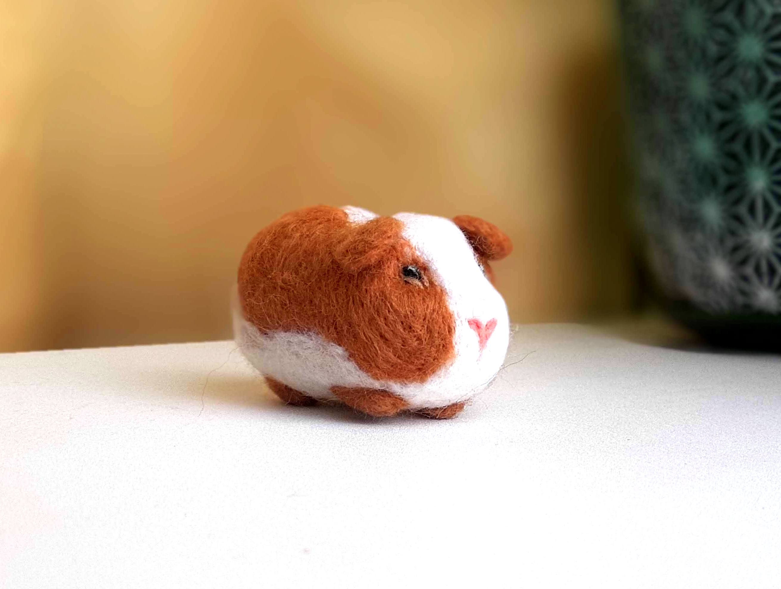 GUINEA PIG ornament Needle felt stuffed animals Guinea pig Etsy