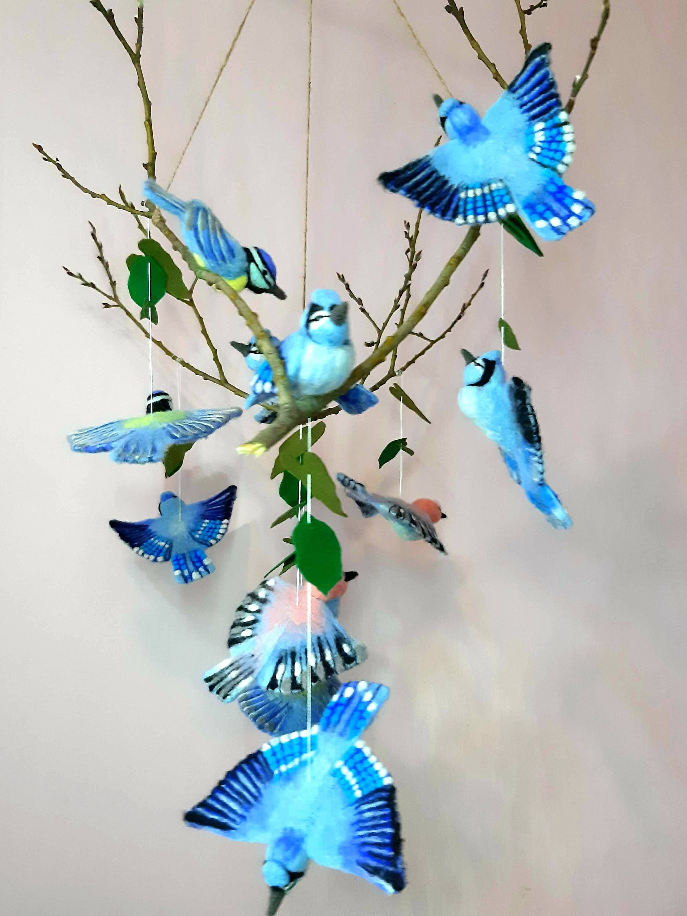 BLUE BIRD MOBILE Baby mobile hanger Baby mobile for nursery Etsy